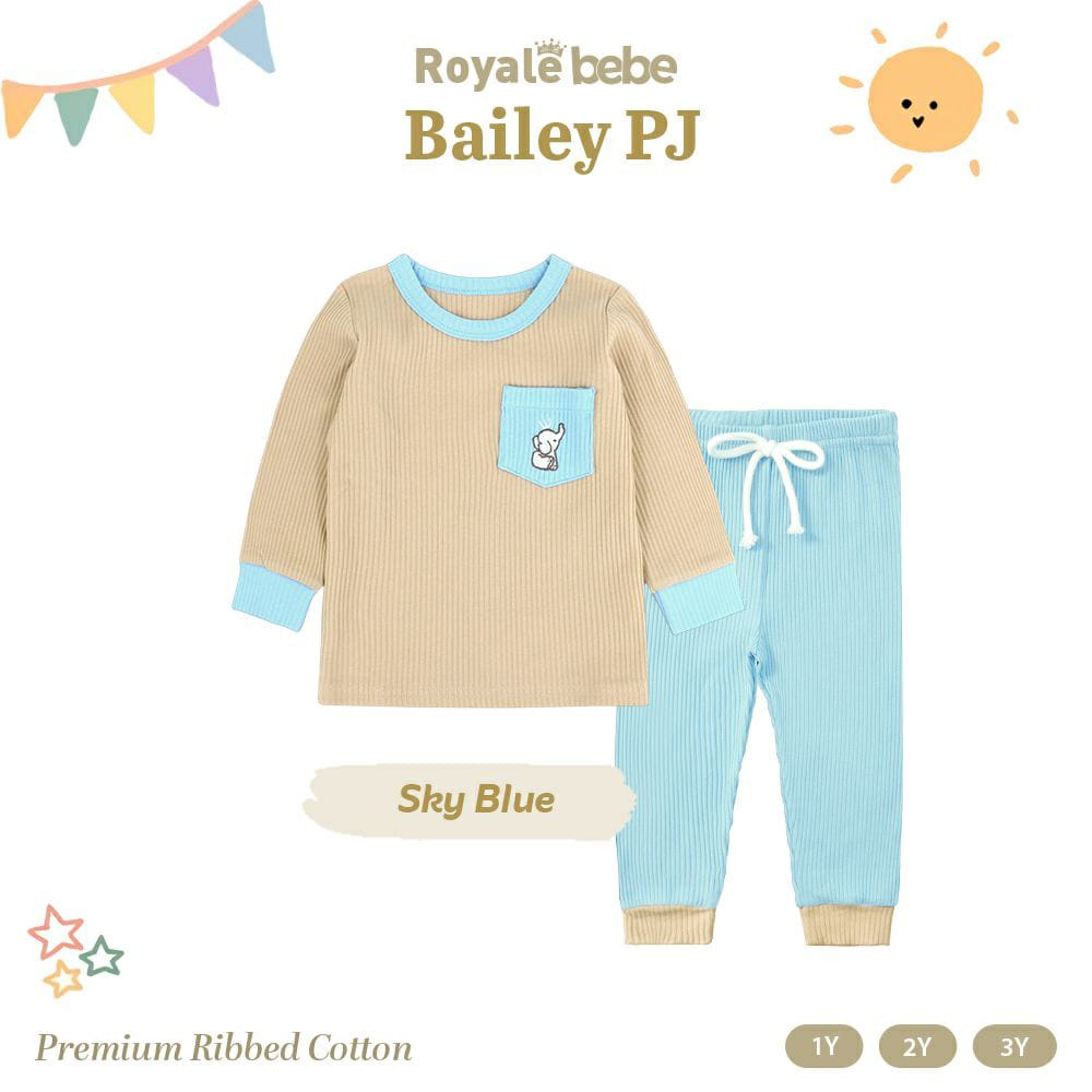 Royale Bebe - Piyama Bayi/Anak Bailey Pajamas Warna Random