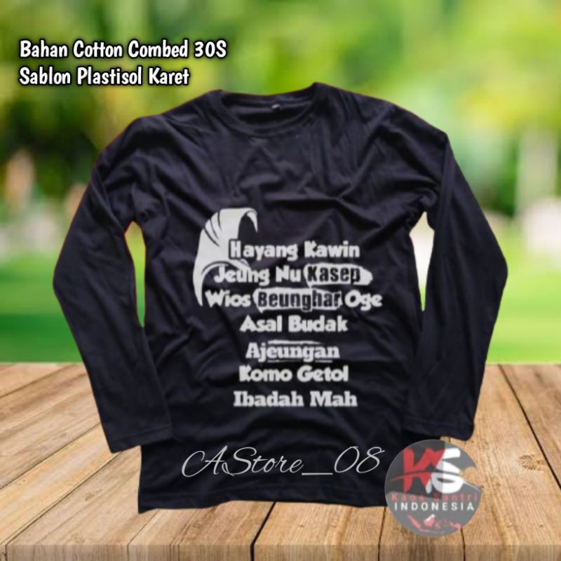 KAOS SANTRI / KAOS SANTRIWATI / KAOS MBAK SANTRI / KAOS DISTRO / KAOS SANTRI SALAFI / KAOS MUSLIM