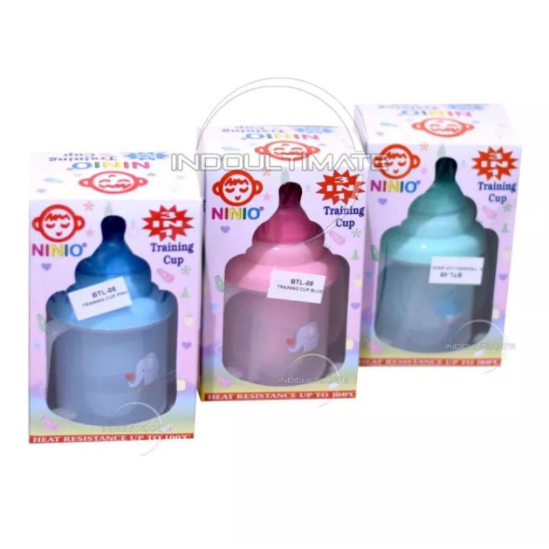 Botol Minum Bayi Ninio 3 in 1/Botol Spout bayi/Tempat minum Bayi SO-01