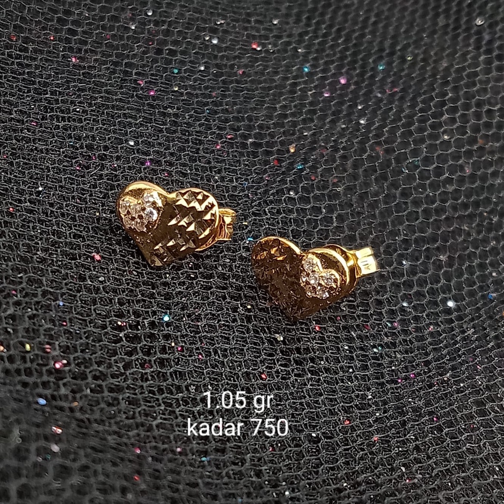 Anting Emas 17K - 1.05 gr Kadar 750 - 1131