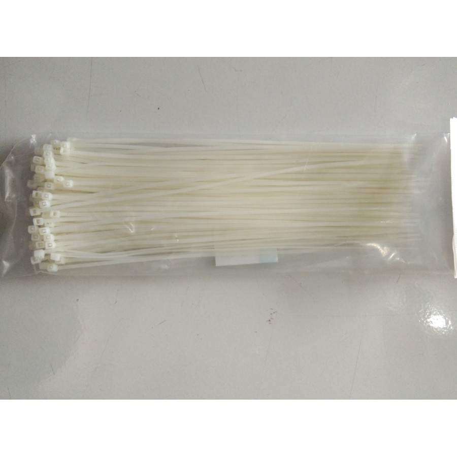 Kabel Ties Cable Tie 2.5 x 200mm 20cm CV 200 Isi 100 pcs - Putih