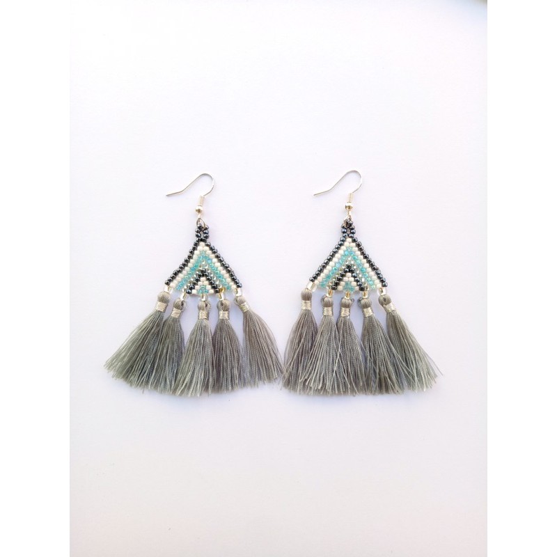 Anting 5 tassel / Anting boho / Anting Handmade