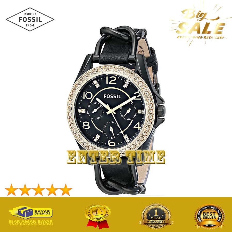 HOT PROMO  JAM TANGAN WANITA BRANDED F0551L ES3696 ES 3696 DIAMOND JAM TANGAN KASUAL WANITA TERBARU 