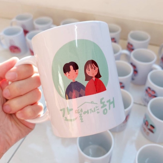 MY ROOMMATE IS A GUMIHO MUG / GELAS / DRAMA KOREA FANKIT / DRAKOR / MUG KERAMIK / KDRAMA