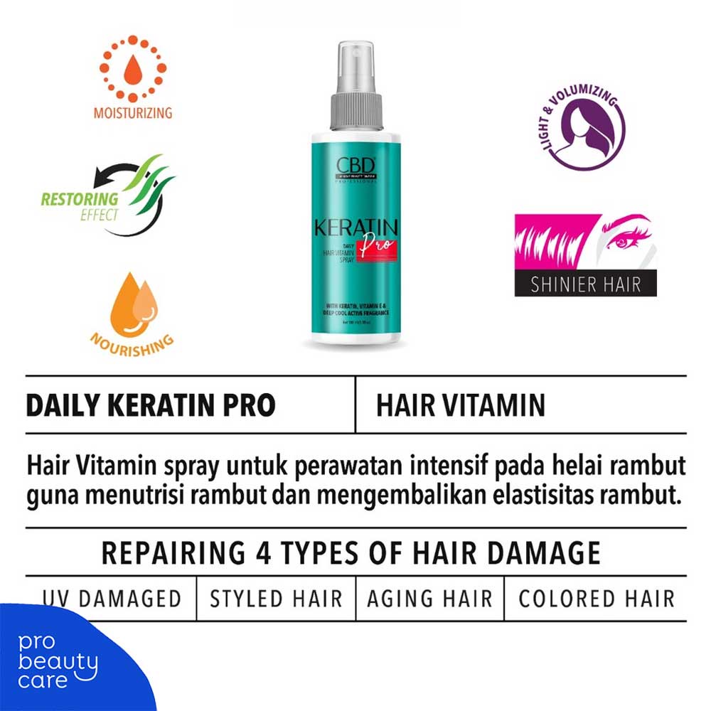 CBD Professional -  Keratin Pro Daily Vitamin Spray (100ml)