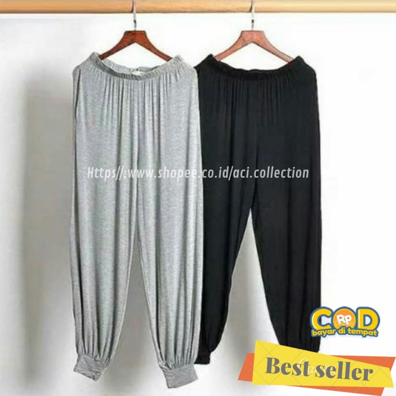 Celamis Aladin Panjang Size Standar L &amp; Jumbo XXL / Celana Santai Aladin Wanita / Inner pants dewasa