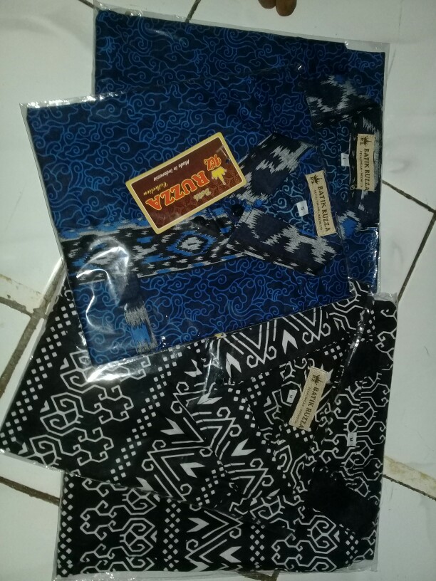 Ruzza Couple Batik Motif Semut Hitam Seragam Keluarga Size M L Xl