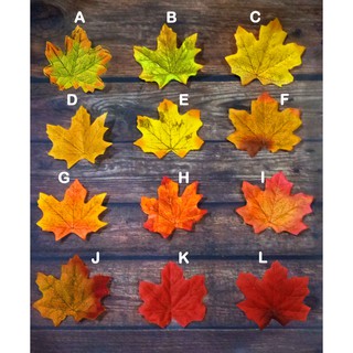 Artificial Maple  Leaves Daun  Maple  Kain Shopee Indonesia