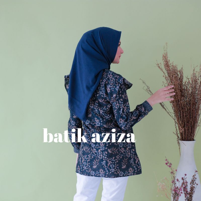 Batik Wanita Atasan Batik Busui Kancing Depan Batik Aziza