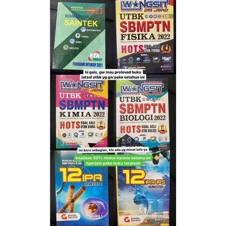 PRELOVED Buku UTBK SAINTEK ( Wangsit , BTA , Ganesha Operation )