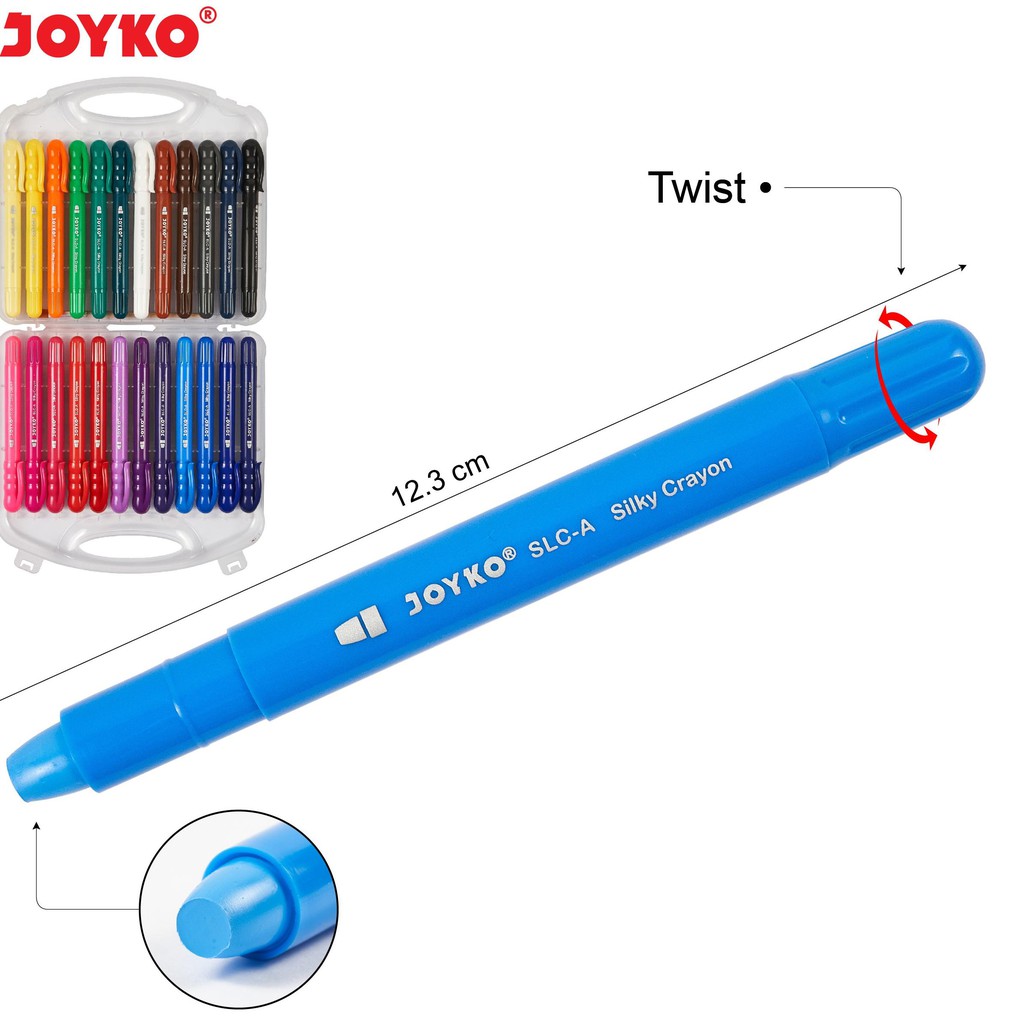 

Ls2Code Silky Crayon Krayon Halus Joyko SLC-A-24 Warna Colors(ready)Z3D1