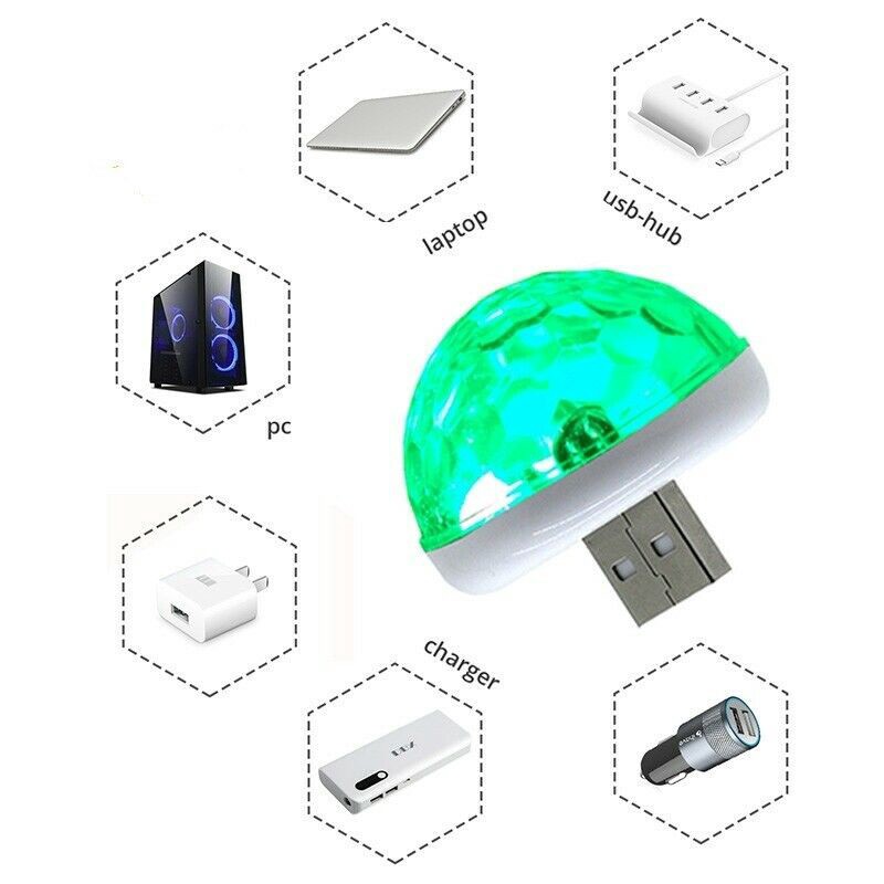 Lampu Proyektor Laser Led Warnawarni Dengan Port Usb Dan Kontroler Suara