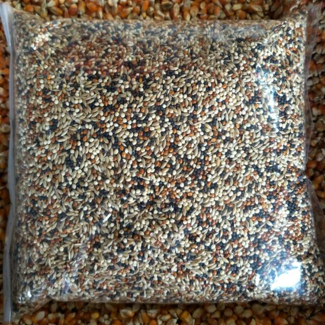 pakan milet campur /milet campur 1kg /milet campur kenari 1kg /milet campur lovebird kenari