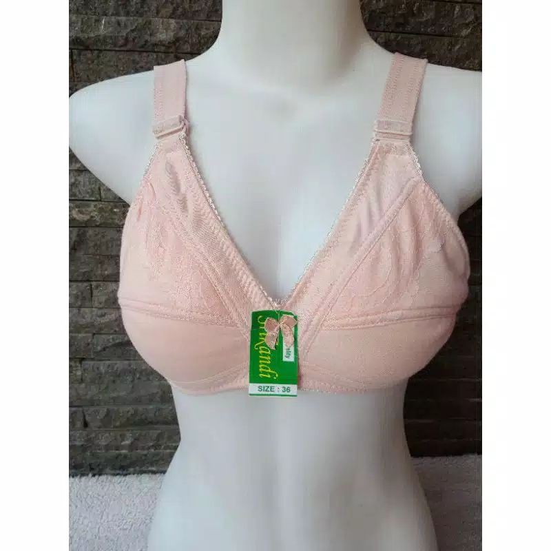BRA SRIKANDI // BRA CUP BESAR TALI LEBAR KHUSUS KREM