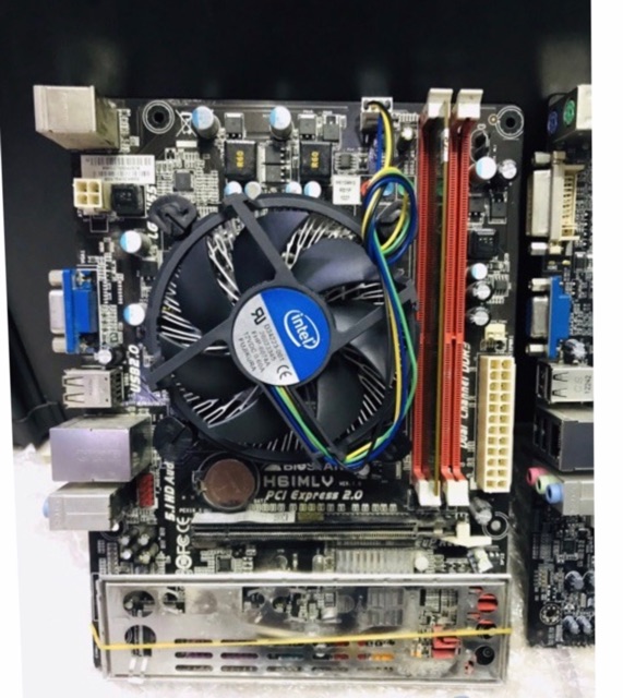 Paket Motherboard H61 Core i5 3470 Fan Ram 8Gb