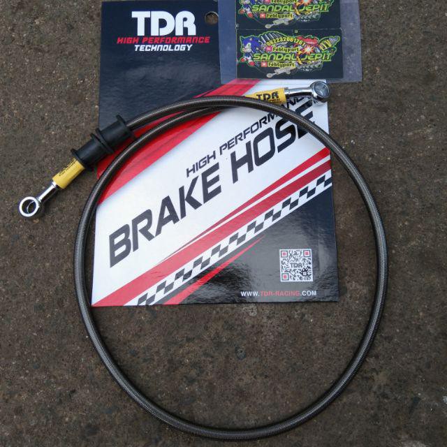 Selang Slang Rem TDR Belakang 24 Inci 60 cm Brake Hose TDR 24inci Carbon Semua Universal Motor