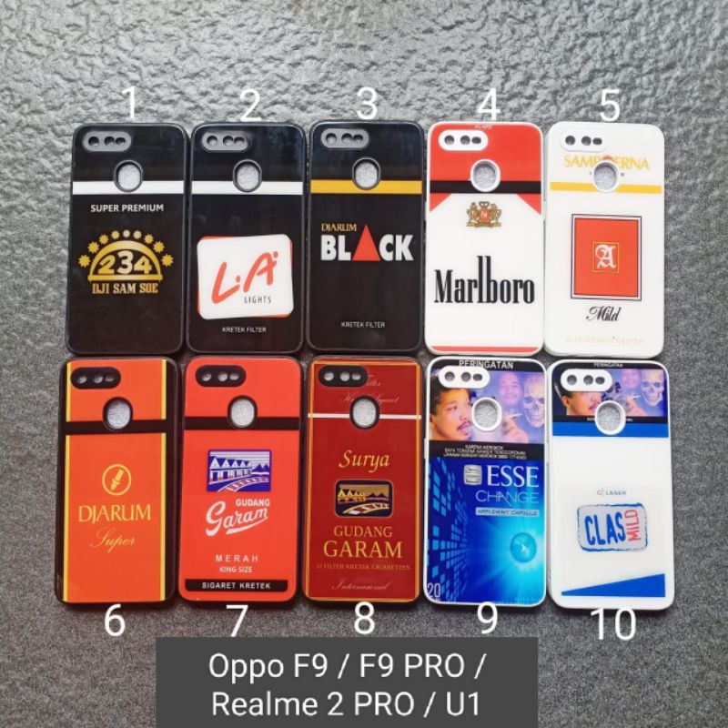 Case gambar Oppo F9 F9 pro Realme 2 pro U1 motif cowok ( 8 motif ) soft softcase softshell silikon cover casing kesing housing