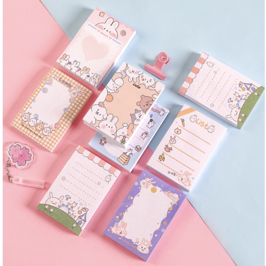 【GOGOMART】Sticky Notes Tempel / Memo Catatan Pembatas - Rabbit Kelinci