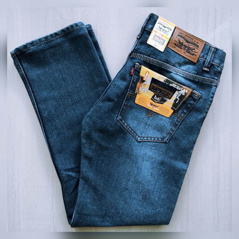 Celana Jeans Panjang Pria Standar Reguler Size 27-38