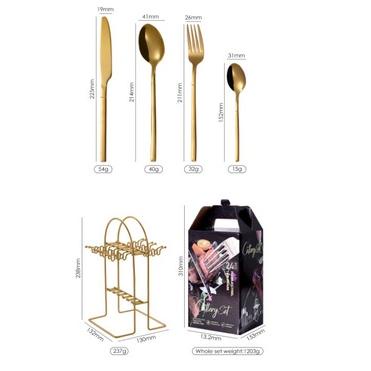 Terbaru.. [ Hampers ] Cutlery set gold / sendok sultan gold  / Sendok gold / Sendok makan / Cutlerys