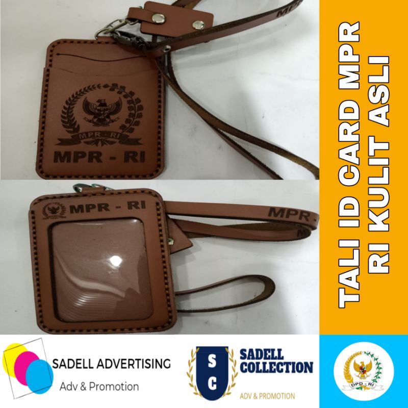 

Tali Id Card MPR RI Kulit Asli Vertikal