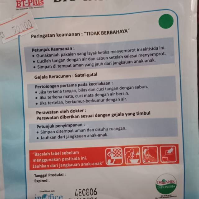 BT - PLUS BIO INSEKTISIDA & BIO NEMATISIDA 50gram