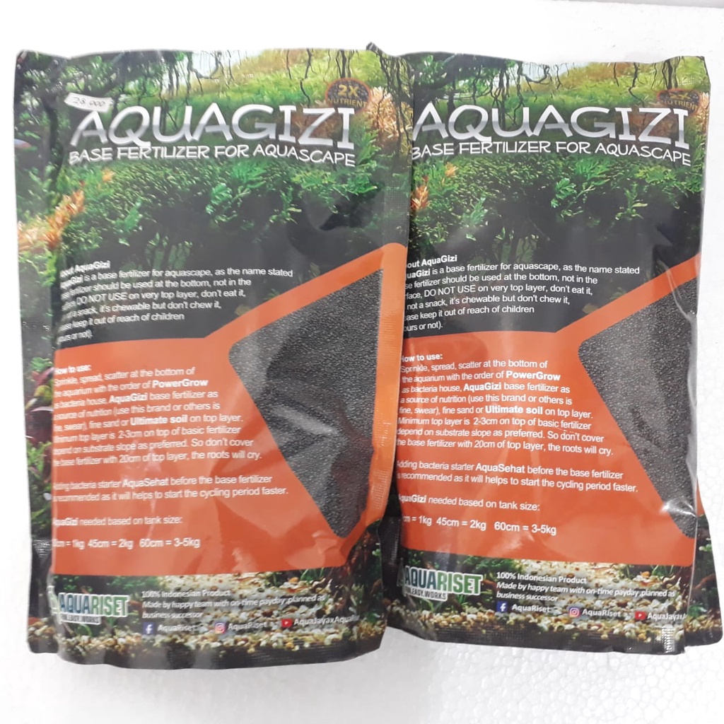 Termurah !!! pupuk dasar aquarium aquascape aqua gizi aquagizi isi 1kg