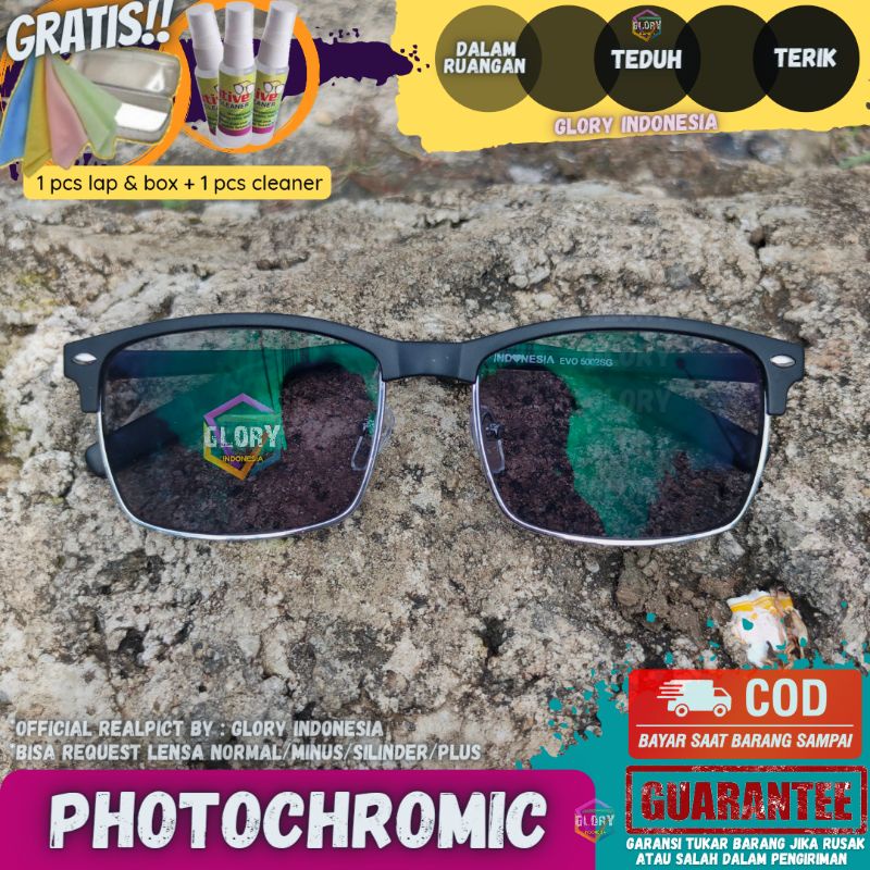 kacamata lensa anti radiasi komputer/hp/laptop photocromic / blueray / bluechromic  bukan Tony Stark