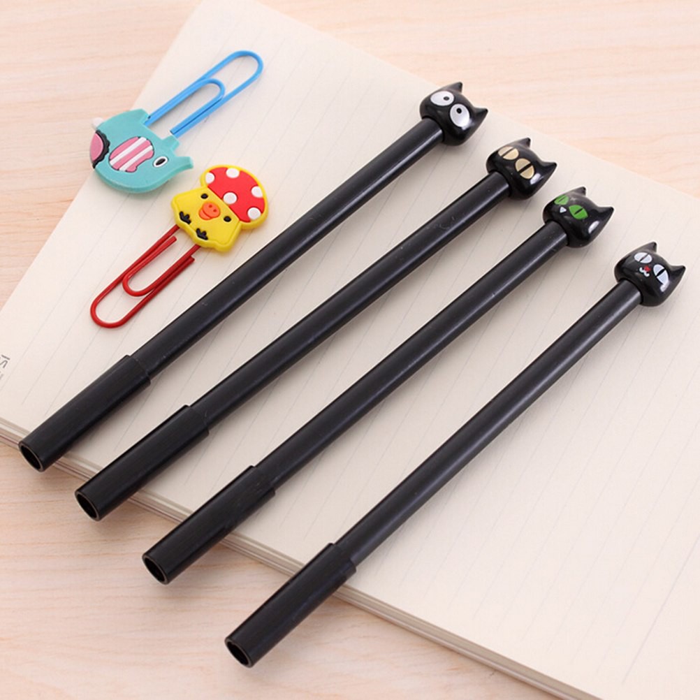 

BALLPOINT KEPALA KUCING HITAM - PULPEN BLACK CAT - PEN TINTA KUCING - PENA GEL TINTA HITAM