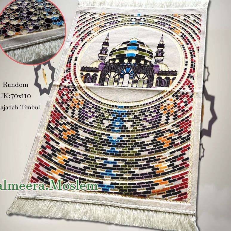 Sajadah Turky Tebal Timbul Halus Ukuran Dewasa Perlengkapan Shalat Sejadah Traveling Pakaian Muslim 