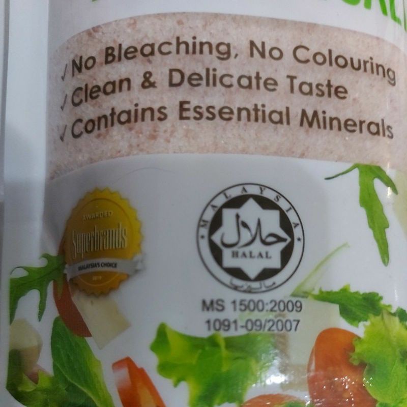

GFD himalayan pink salt. garam himalaya gram