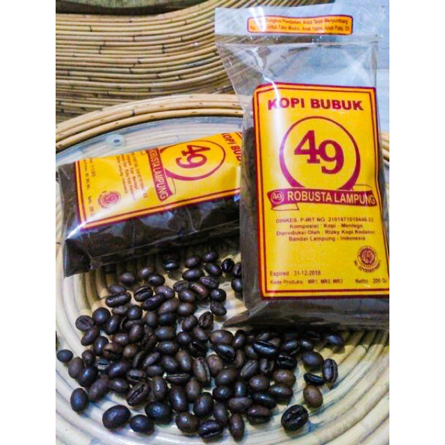 

Kopi Bubuk Mantap Murah Robusta 49 mirip Jempol khas lampung