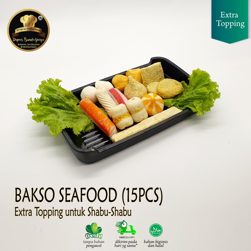 

Bakso Seafood untuk Shabu Shabu 15 pcs (Halal Food)