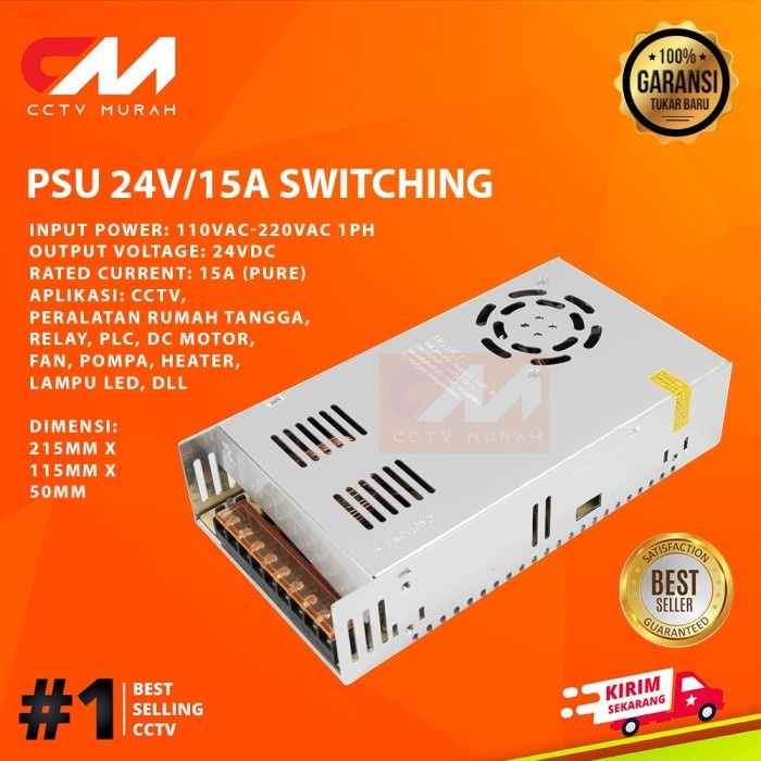 POWER SUPPLY 24V/15A SWITCHING