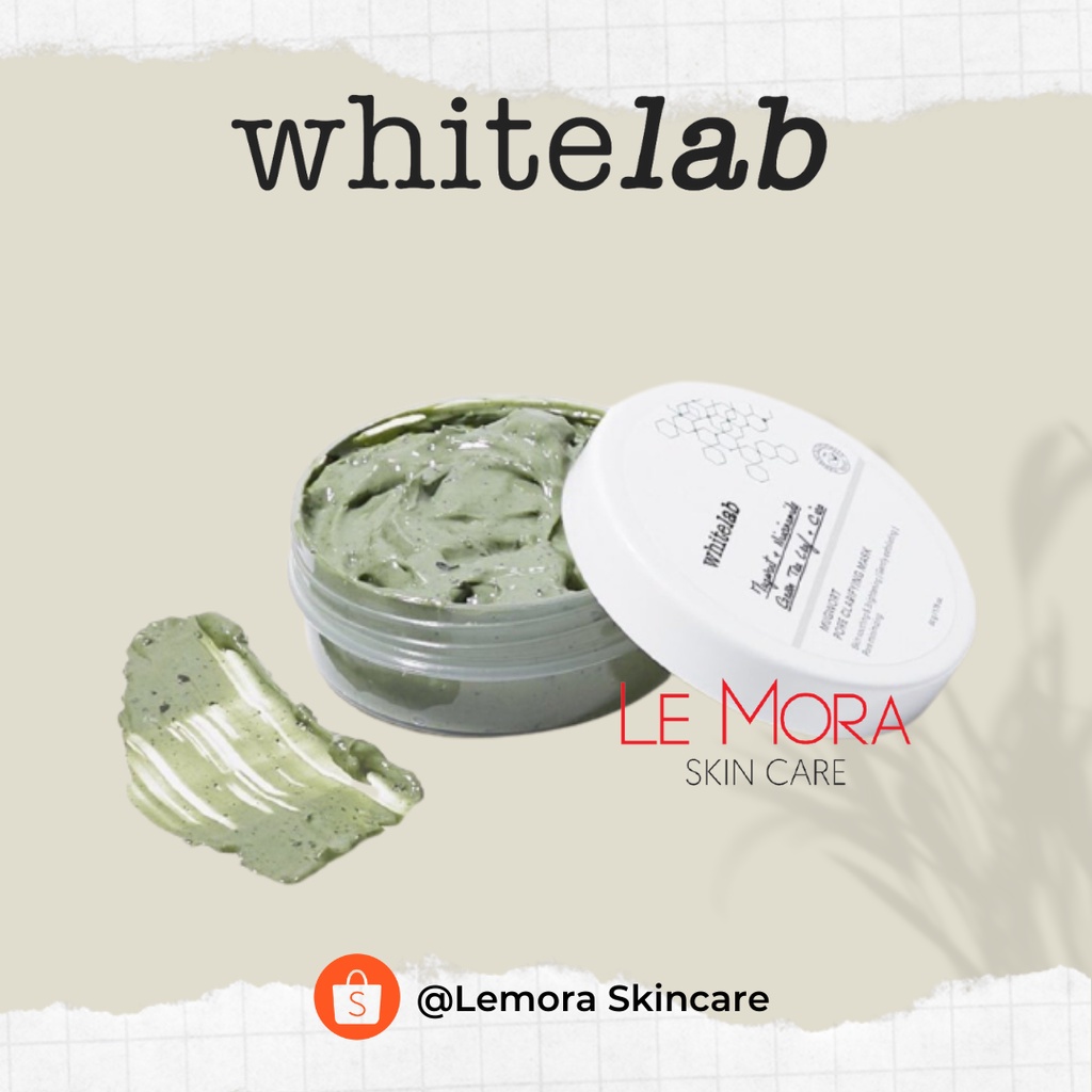 Whitelab Mugwort Pore Clarifying Mask Masker Mugwort Whitelab Masker Clay Masker Wajah