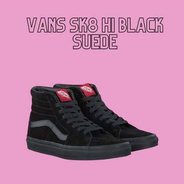 VANS SK8 HI BLACK SUEDE