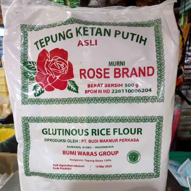 

Tepung Ketan Putih Rose Brand 500gr