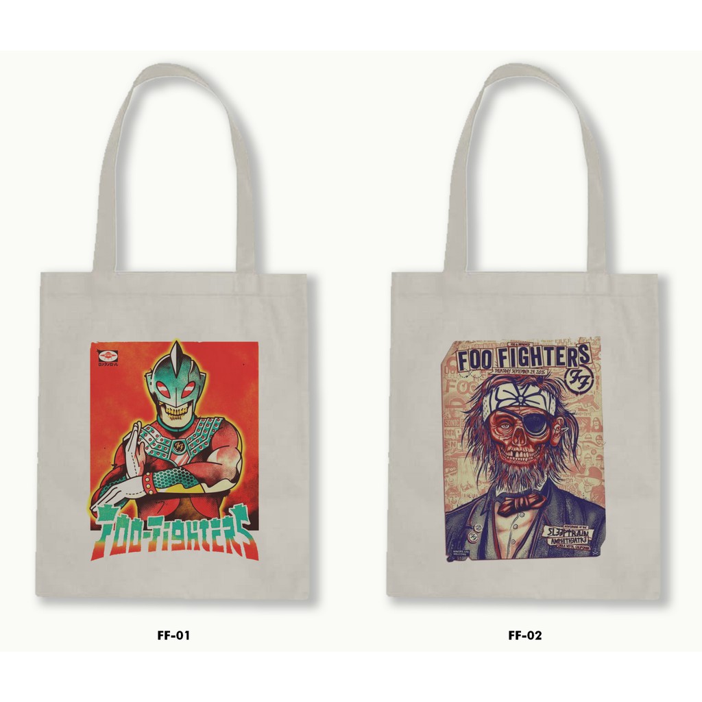 TOTE BAG BLACU-FOO FIGHTERS.01