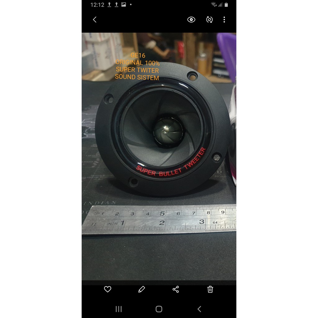 G16 Original 100% speaker super bullet tweeter twiter piezoo pasif spk mini sound system sistem suara audio musik super treble mobil car suround magnet kualitas bagus surround tambahan suara vokal vocal coil booster  Harga satuan  produk ORIGINAL 100% uan