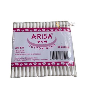 Arisa Cotton Buds Pack 50 Batang | Regular Ukuran Besar AR 521