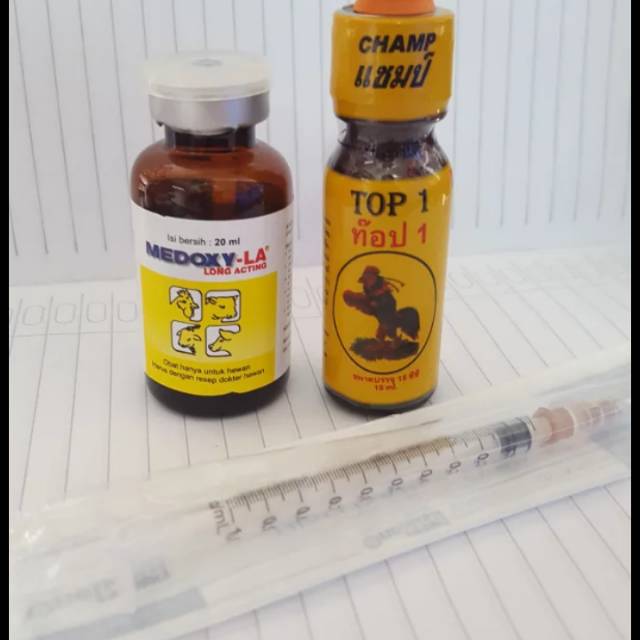 Satu paket top1/obat ayam bangkok pilek ngorok berak kapur