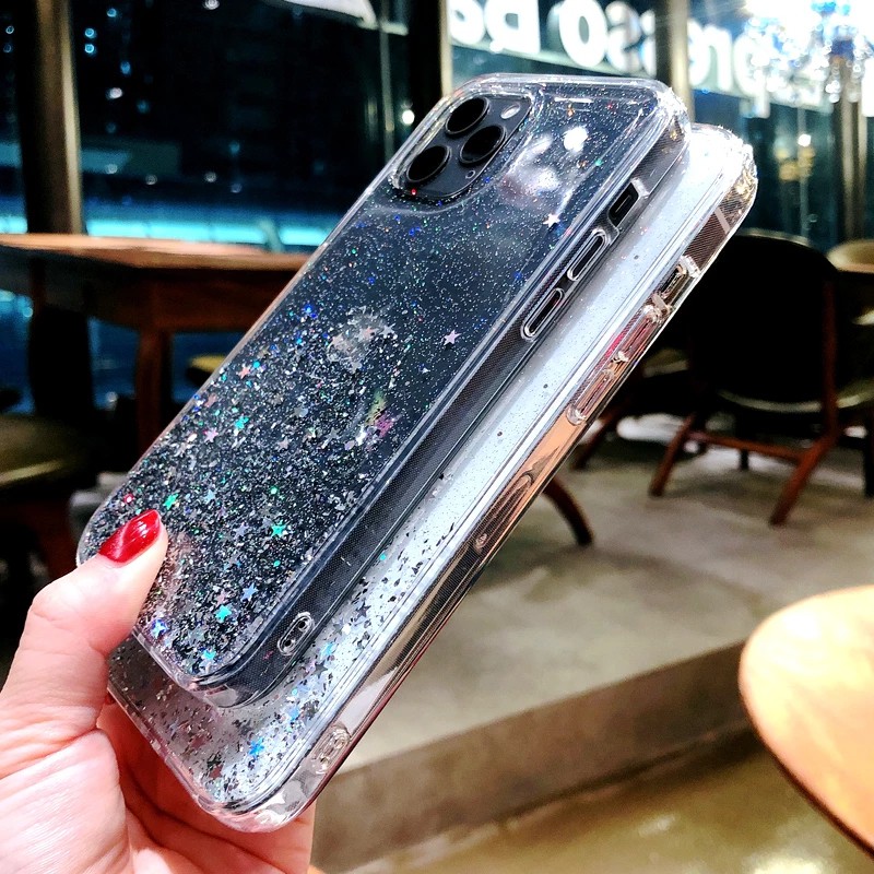 Iphone 13 Pro Max Bling Glitter Sequin Sparkling Soft Case Iphone14 12 Pro Max X XS Max XR iPhone 8 7 6 6S Plus Sarung Belakang