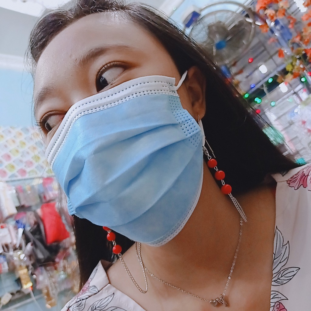 Kalung Masker / Strap mask /Conector Mask Gantungan Masker Mutiara SIntetis Handmade