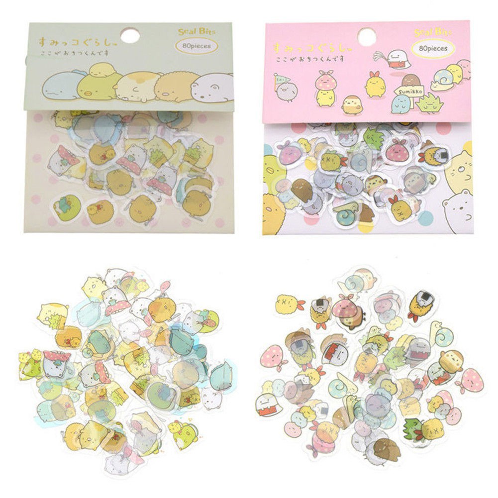 【HOT SALE】80Pcs/Bag Kawaii Sumikko Gurashi Decorative Stickers DIY Scrapbooking Paper Diary Album Computer Notebook Decoration