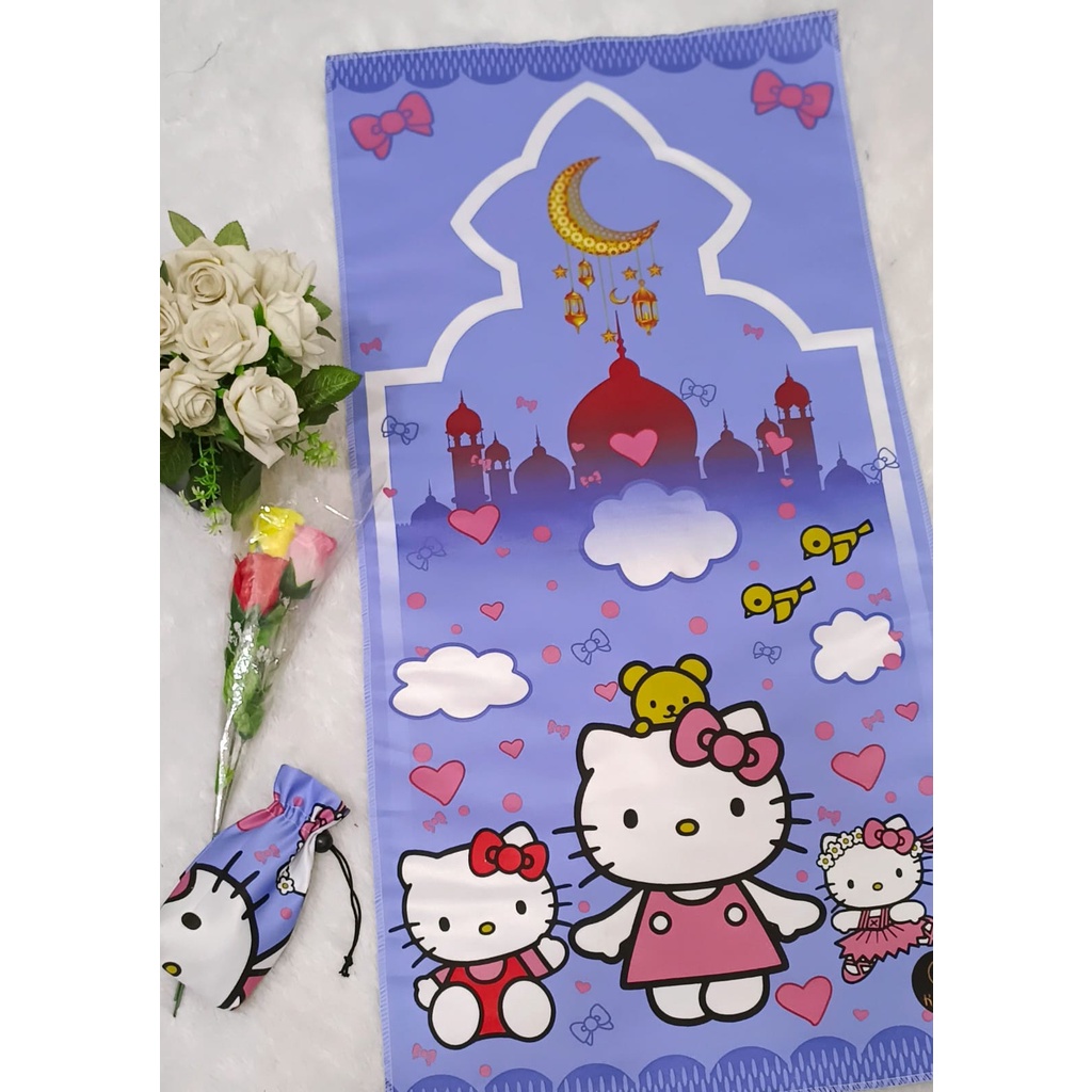 Sajadah Traveling Karakter Anak Hello Kitty