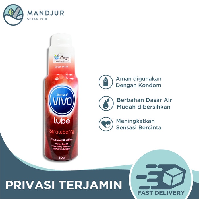 Paling Mahal Vivo Lubricant Strawberry