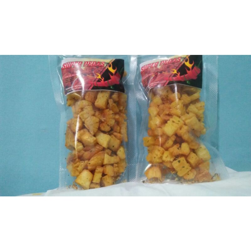 

Tela dadu murah rasa pedas/gurih