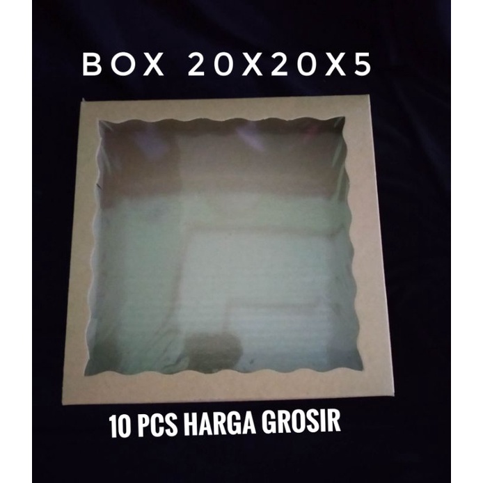 

BOX DUS COKLAT BROWNIES BRONIS 20X20X5