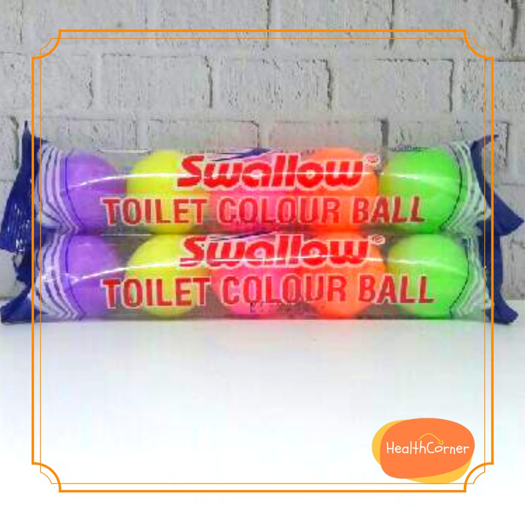 Swallow Toilet Colour Balls - 5pcs / Kapur Barus Pewangi Toilet