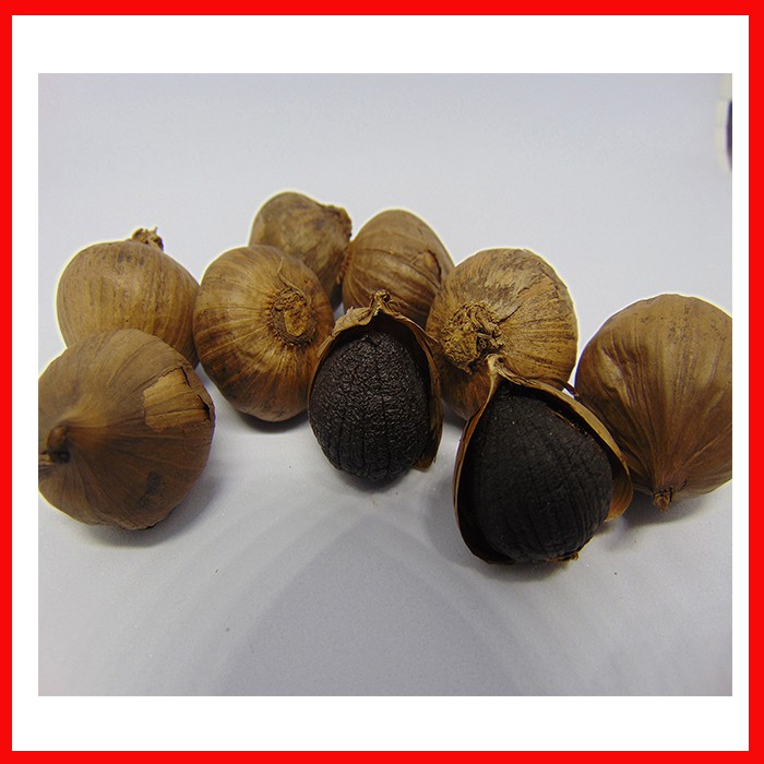 BAWANG PUTIH HITAM TUNGGAL 1/2 KG -BLACK GARLIC- BAWANG HITAM LANANG